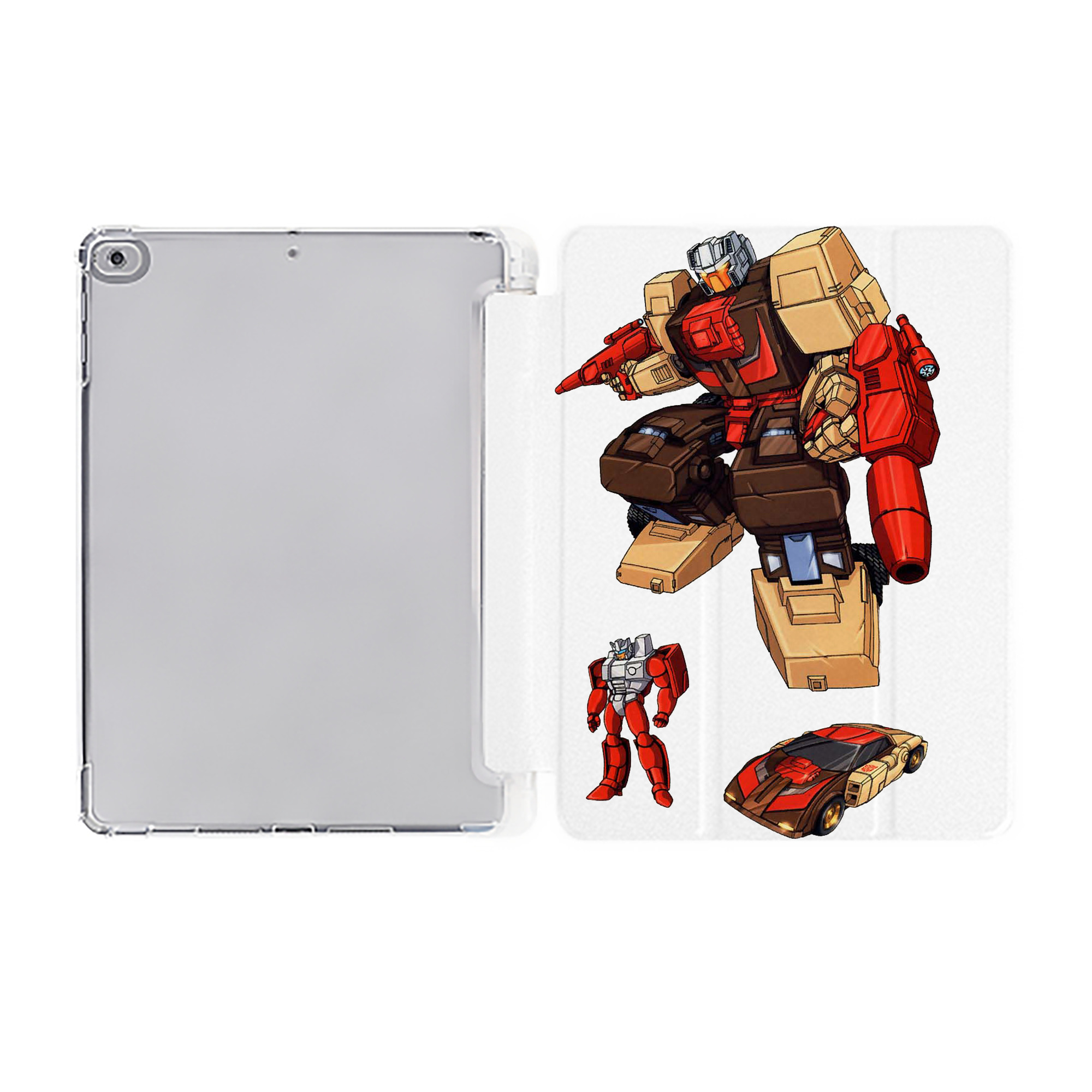 （画像用）  IPad ケース ペン収納付き 三つ折りスタンド PUレザー×シリコン 対応機種9.5/10.5/10.9インチ